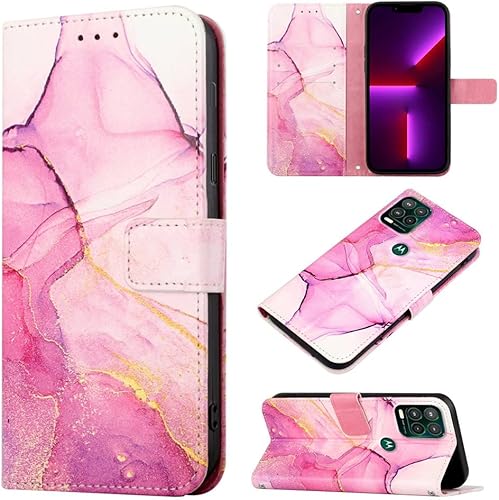 Miniatura 1 de COTDINFOR Funda protectora compatible con Motorola Moto G Stylus 5G para mujer, con tarjetero y función atril, de piel de lujo con función atril, a