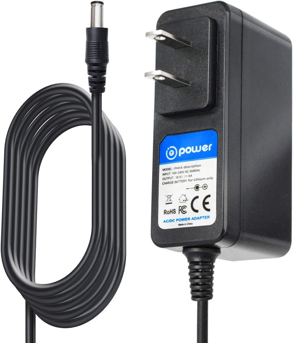 T-Power 24V-26V Charger for LifePro Sonic X, Train Trainingmask, Knot Hero, RecoveryVolt LPSNCXBLK Handheld Deep Tissue Body Back Massager Gun Ac Adapter Power Supply