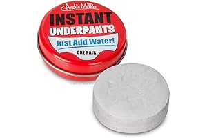 Archie Mcphee Instant Underpants. Just Add Water One Pair of Underwear