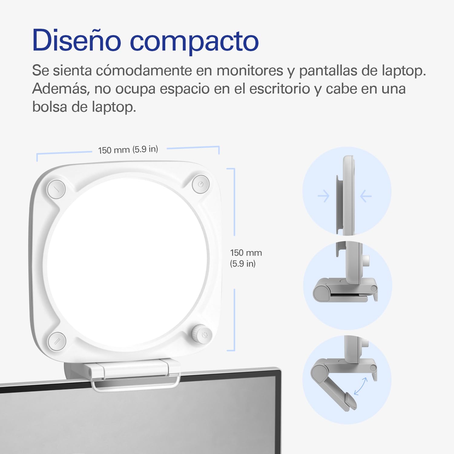Elgato Key Light Neo con soporte de monitor - luz profesional para videollamadas y streaming - control onboard o Wi-Fi - USB - Laptop | PC | Mac