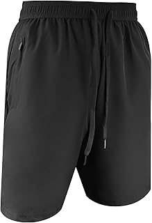 Aomig Mens Running Gym Quick Dry Shorts, Men's Summer Casual Sports Short with Zipper Pockets, Outdoor Workout Training Sh...