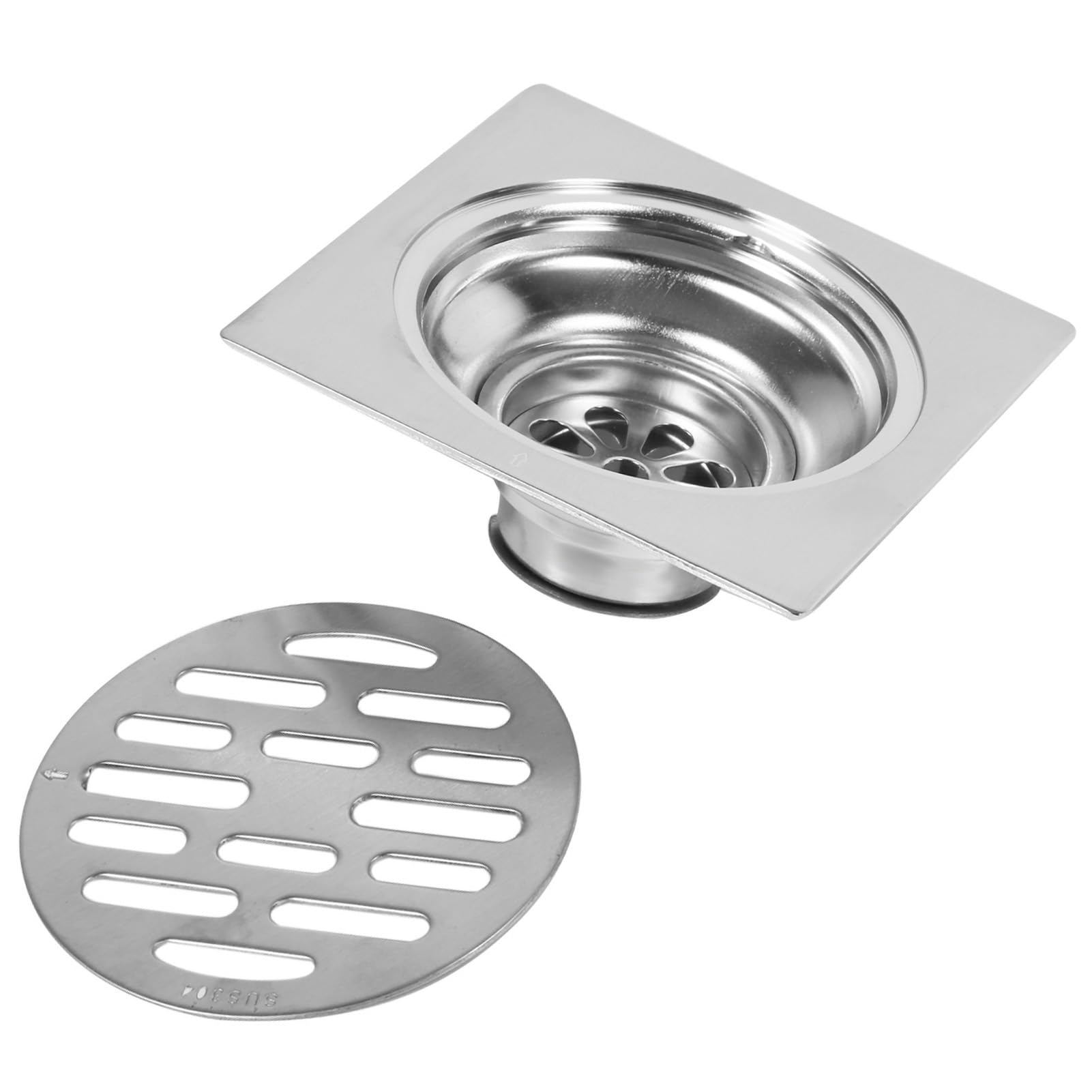Yctze Desagüe de Suelo de Acero Inoxidable, Diseño Cuadrado (Style 3)