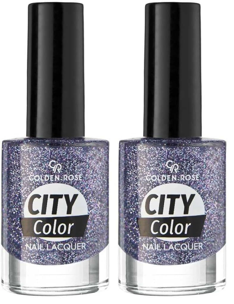 Golden Rose City Color Nail Lacquer Glitter No:105 - Oje 2li paket