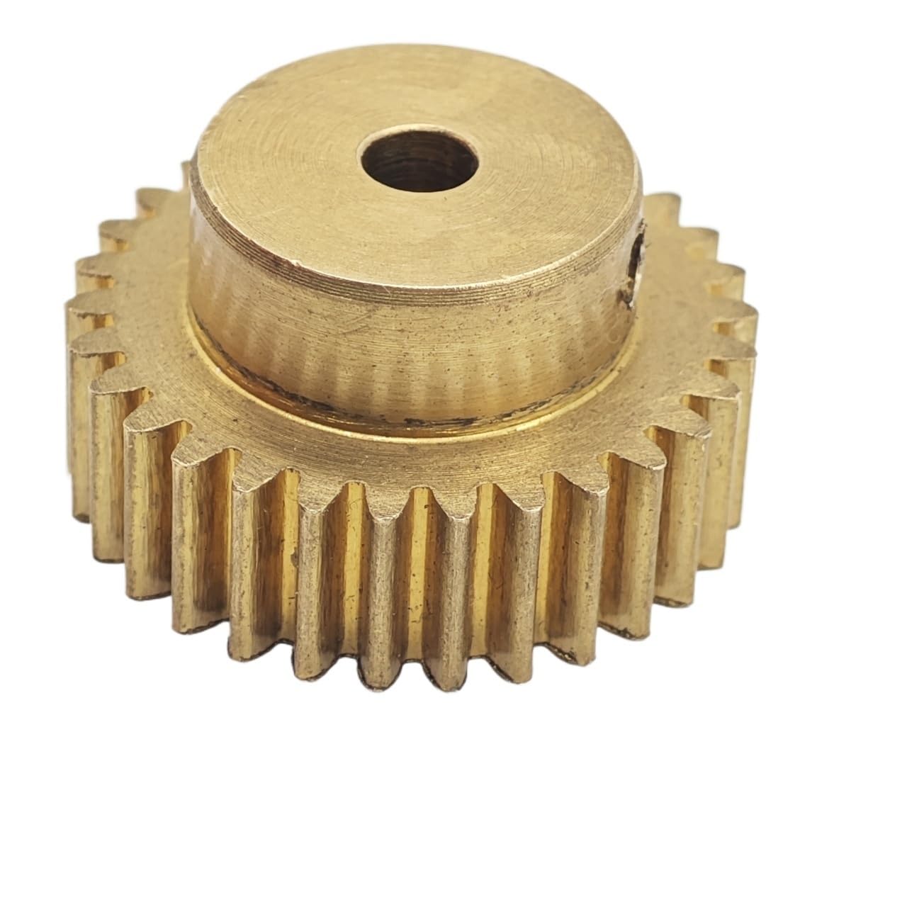 Zahnrad, Ritzel, Motorritzel, 0,6 m, 94 Zähne, Messing-Stirnrad, 5 mm Zahnstärke, gerade Zahnübertragung, zylindrisches Getriebe mit Stufenwellen-Hardware(6mm bore)