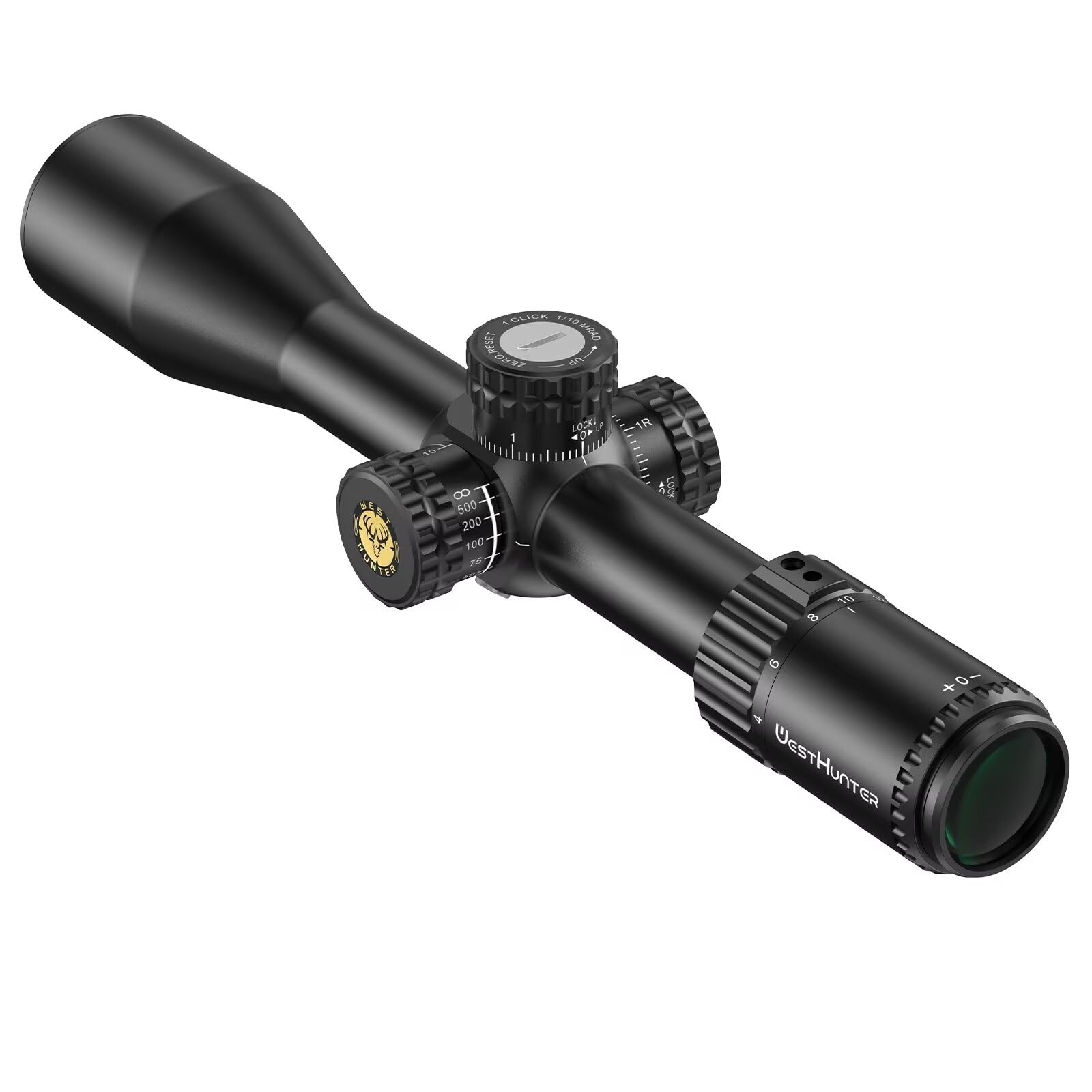 WestHunter Optics HD-S 4-16x44 SFP Mira Telescópica, Tubo 30mm Segundo Plano Focal, Precisión 1/10 MIL, Visor Óptico Ajustable - Indicado Únicamente para Actividades Deportivas