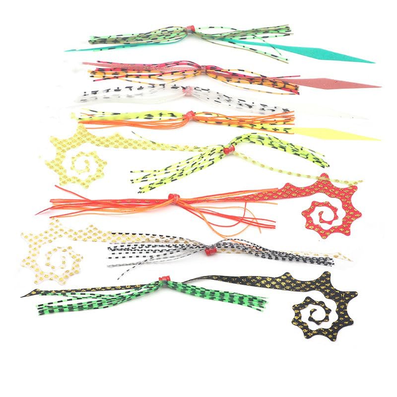 Set de 8 señuelos siliconados para pesca miniatura 1