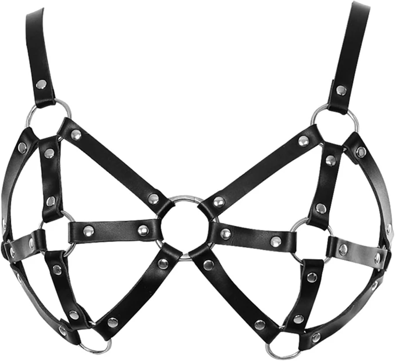 ZACLAY Leather Harness BDSM Bra Women Bondage Garter Belt