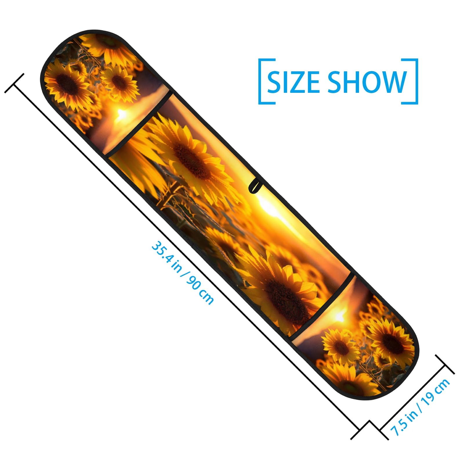 Sunflower Flower Double Mitt Oven Glove Heat Resistant Microwave Glove Extra Long Potholder Kitchen Oven Mittsfor Cooking Baking and Serving