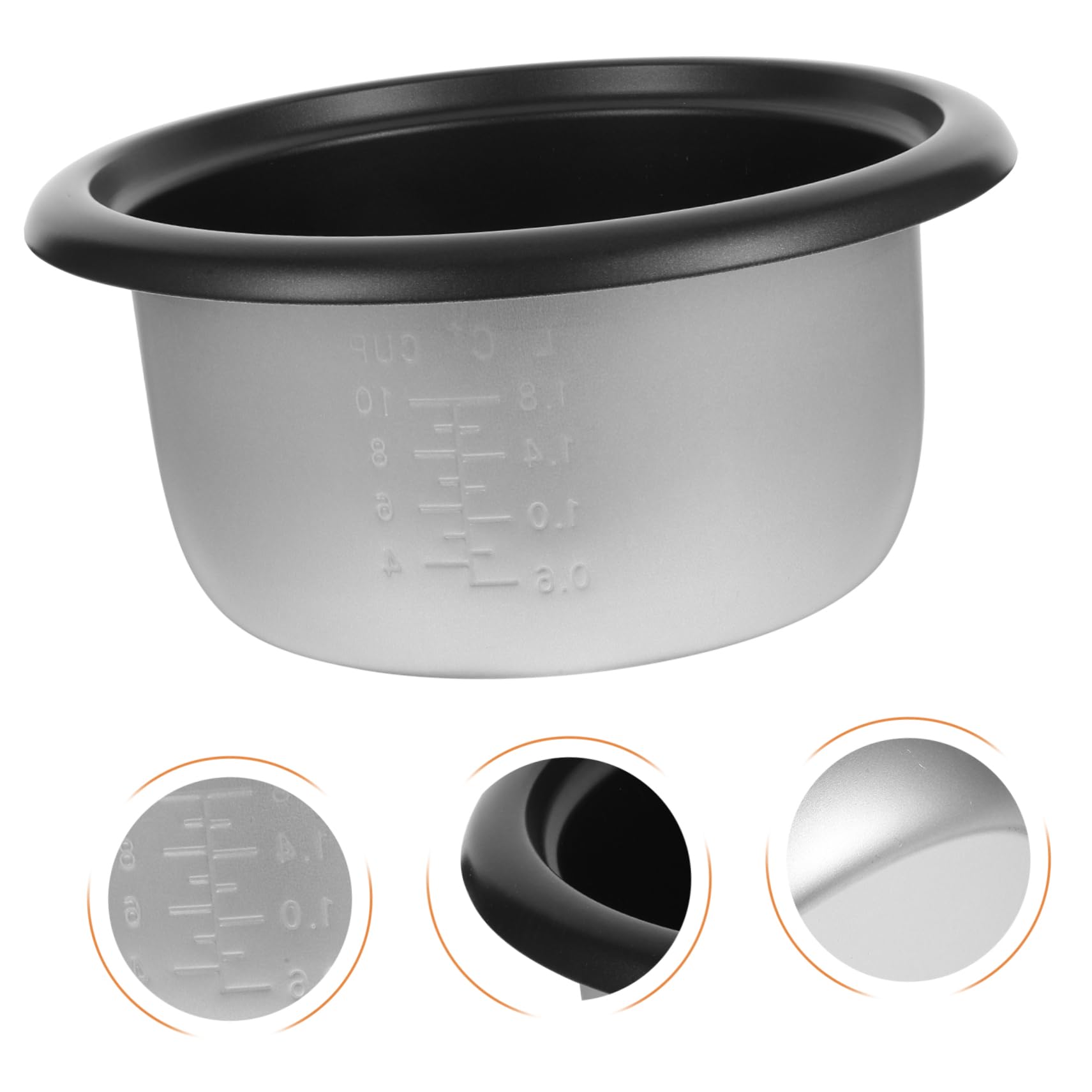 MAGICLULU Pentola Antiaderente Per Cuociriso Da 4l Pentola Sostitutiva in Di Alluminio Resistente e Facile Da Usare Accessorio Per Cucinare Per Uso