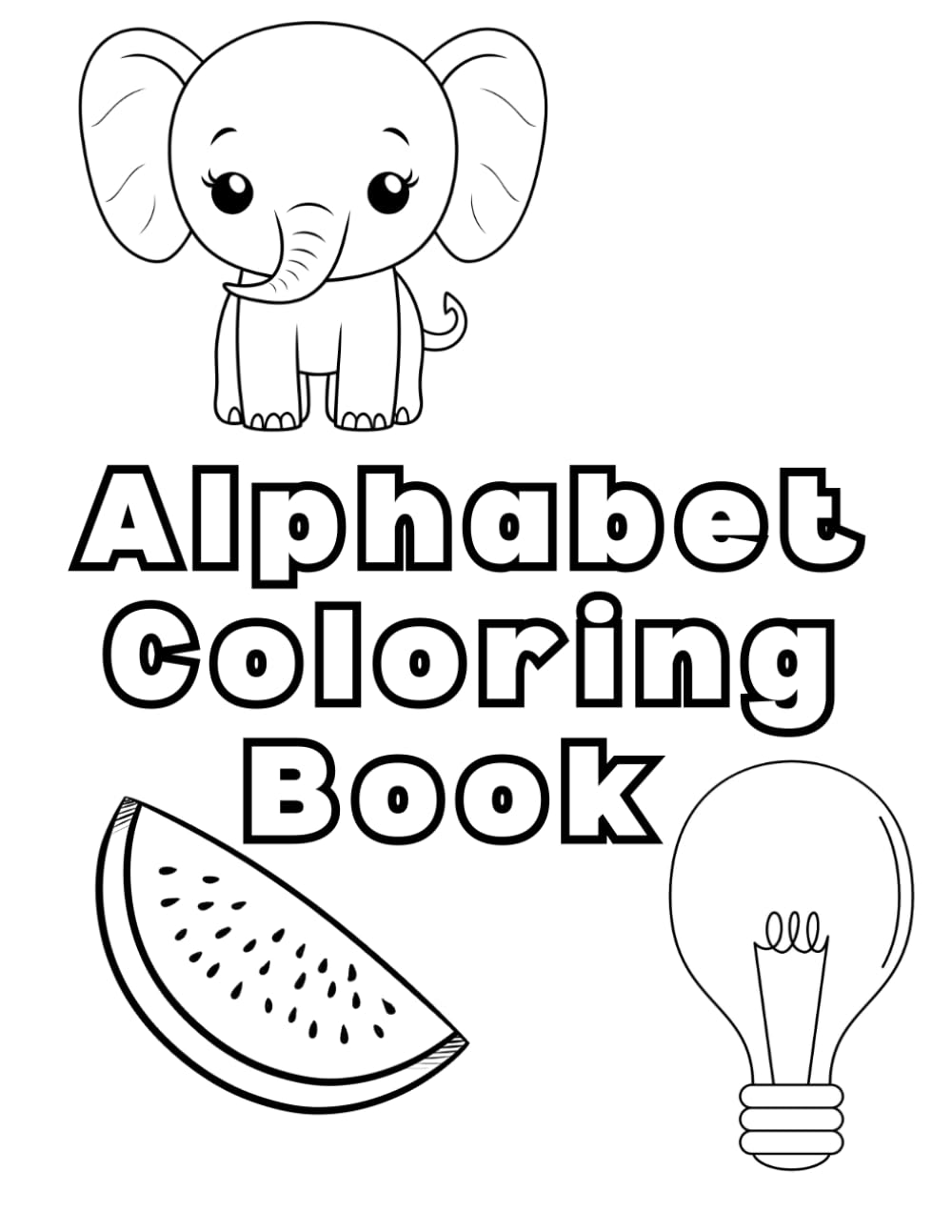 Childrens Alphabete A to Z Coloring Book