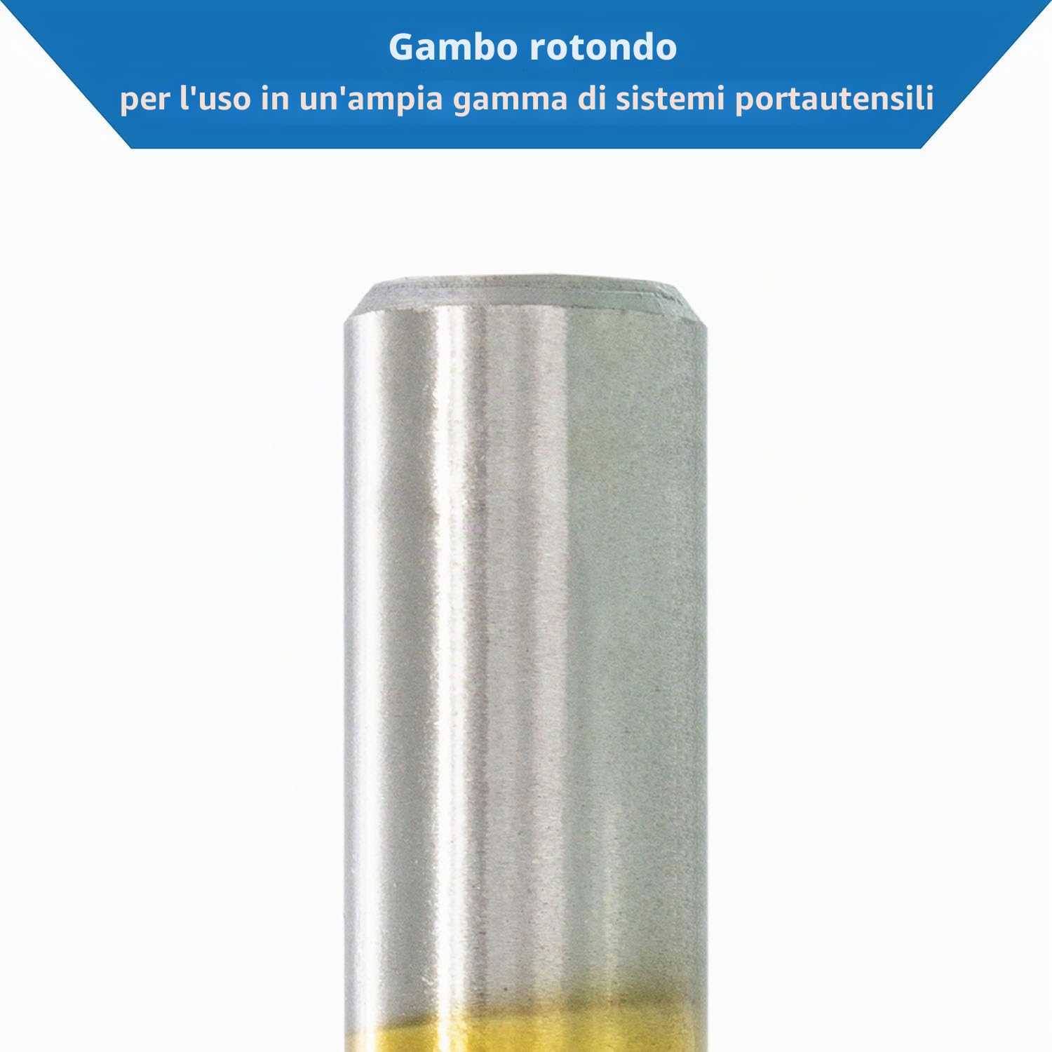 TJR® Set di 19 punte elicoidali per trapano HSS TiN 1-10 mm 0,5 mm, autocentranti in metallo, DIN 338, tipo N 118°, per profili in acciaio inossidabile, acciaio, alluminio con massima