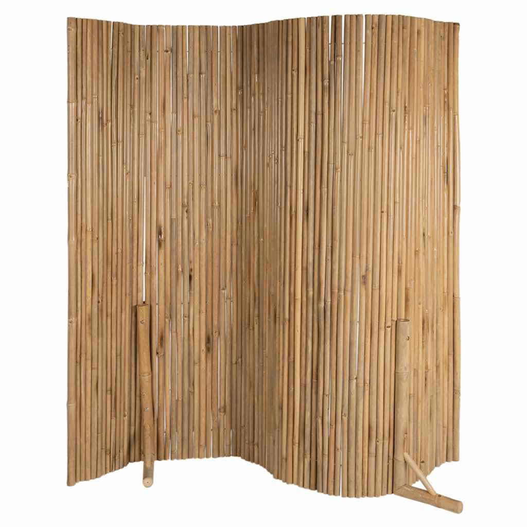 Valla de bambú de 180 x 170 cm, panel de protección visual flexible de bambú natural para jardín y terraza, separador de habitaciones estable con aspecto decorativo, versátil como repuesto de malla de