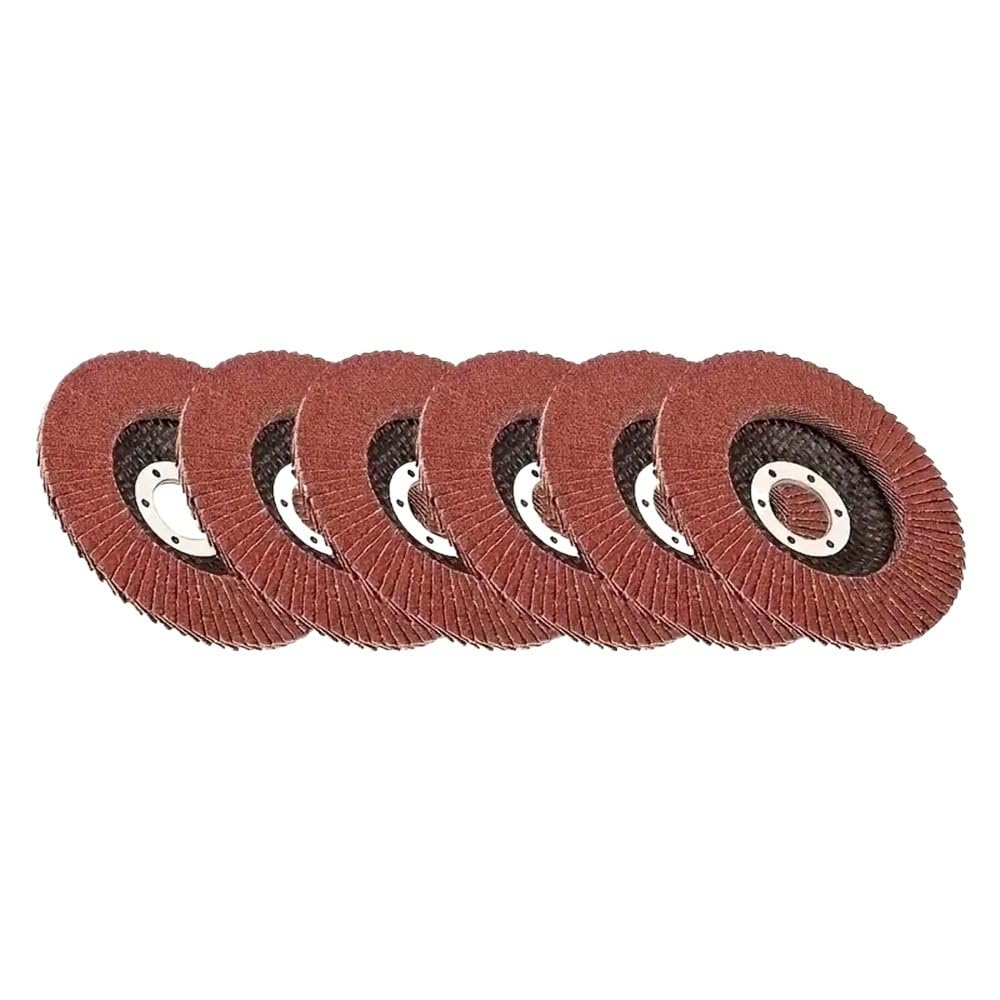 Mola abrasiva 5 dischi lamellari in da 4-1/2 pollici, mole abrasive grana 40-120, ruote for levigatura con albero 7/8 for legno(40)