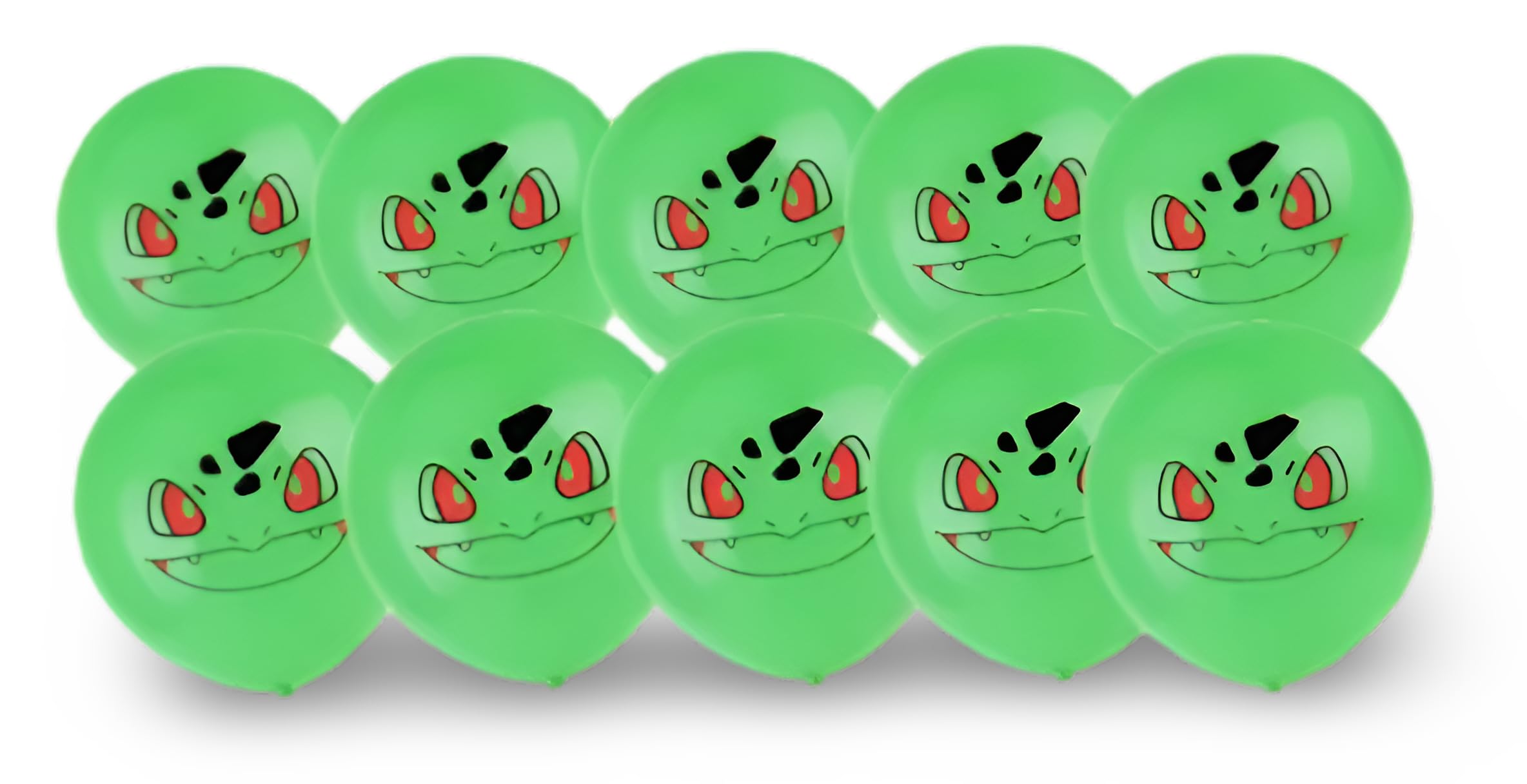 Pokémon Party Supplies | 15+ Years | 10 x Balloons | Bulbasaur (Style 1) — image 1
