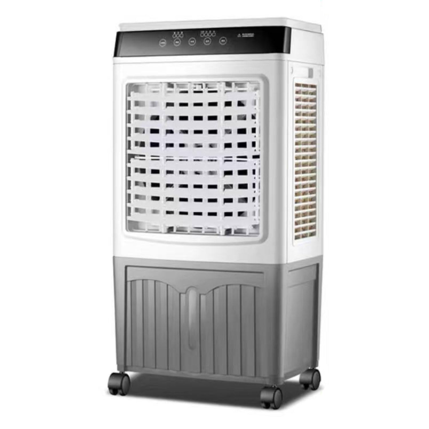 GWFBLID Evaporative Air Cooler Portable Air Conditioner with 40L Water Tank and 3 Fan Speeds 120°Oscillation Cooling Fan with Wheel Industrial Swamp Air Cooler Cooling AC Unit for Outdoor Commercial