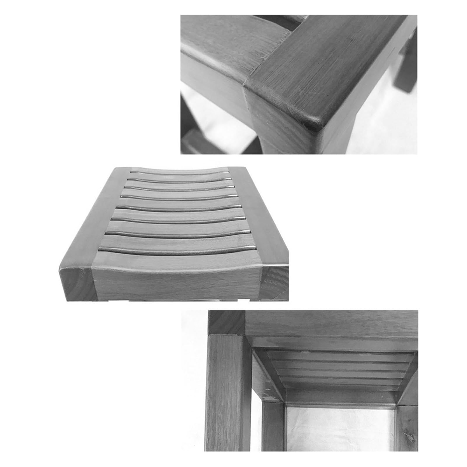 Banco De Ducha De Teca De Lujo,Asientos De Ducha Impermeables De Madera Asiento De Baño De Ducha Silla De Madera Pequeña Taburete De Medicina para Ancianos Soporte De Baño para Ancianas Embarazadas