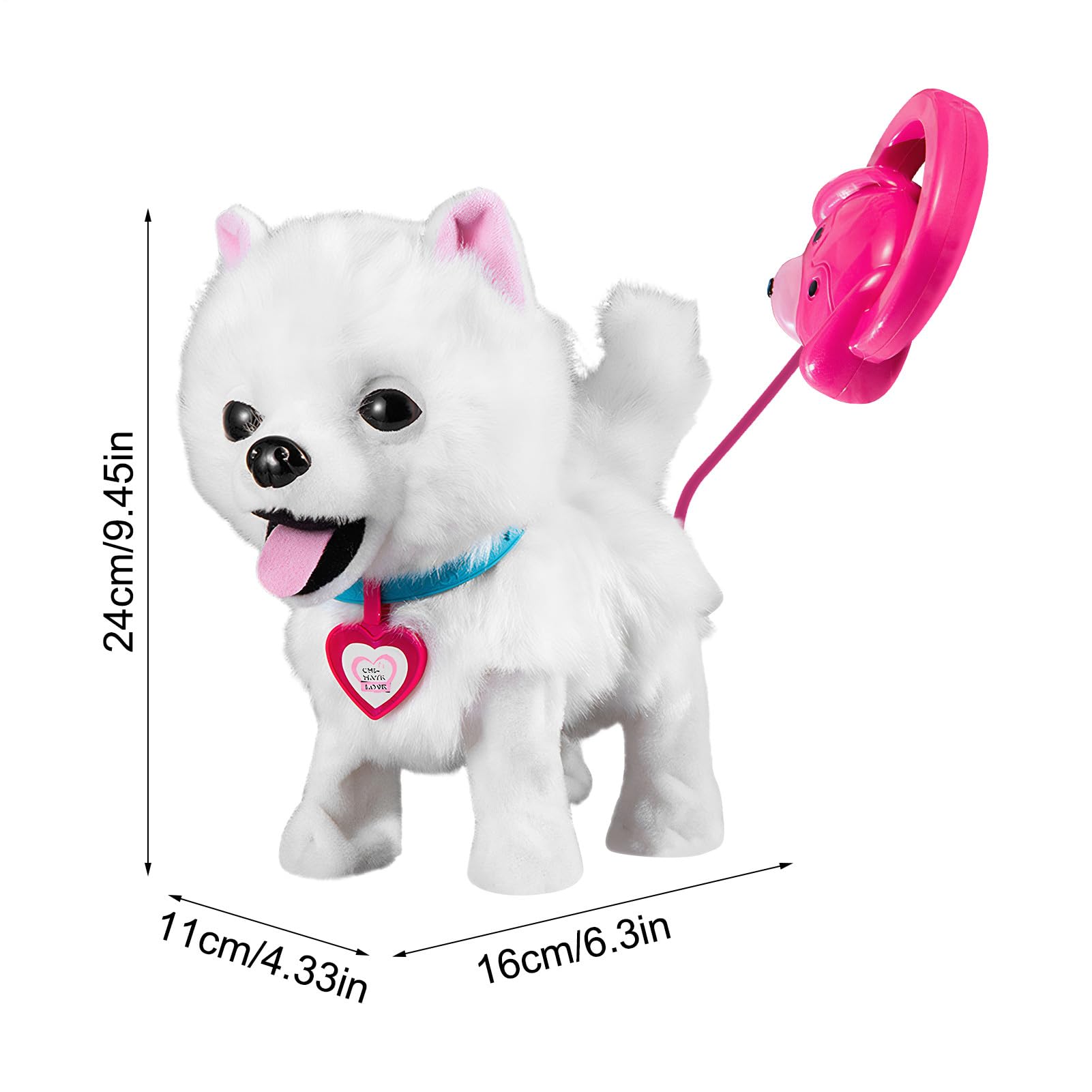 Perro de Juguete que Camina Calmante e Interactivo | Juguete Robot Mascota Electrónico Para Chicos, Chicas, Adolescentes y Niños, Salón, Dormitorio, Residencia, Viaje y