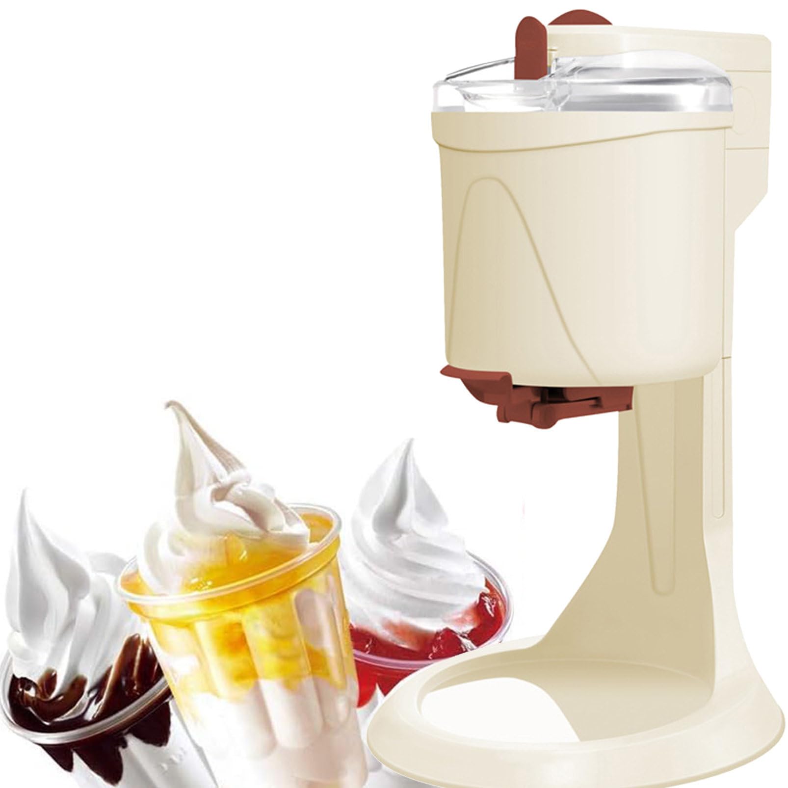 Ice Cream Maker Machine, Home Ice Cream Maker Machine, Yogurt Mr Whippy Ice Cream Makers, Automatic Soft Ice Cream Machine 1L Large Capacity Ice Cream Machine