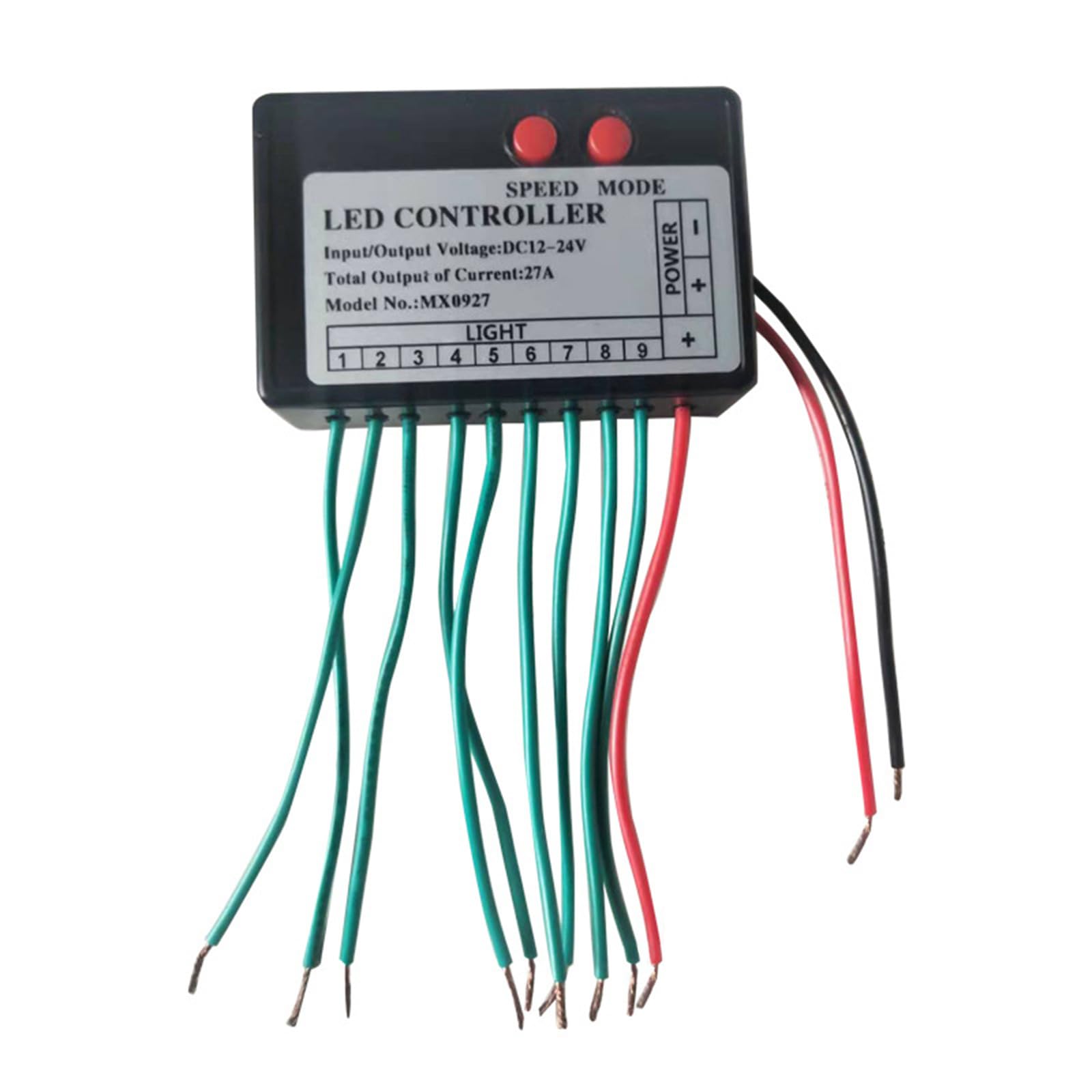 YROHGKPN LED Sign Controller Supports Flowing Running Flashing Jumping Modes Light Box Switches for Commercial Lighting LED Signboard Controller