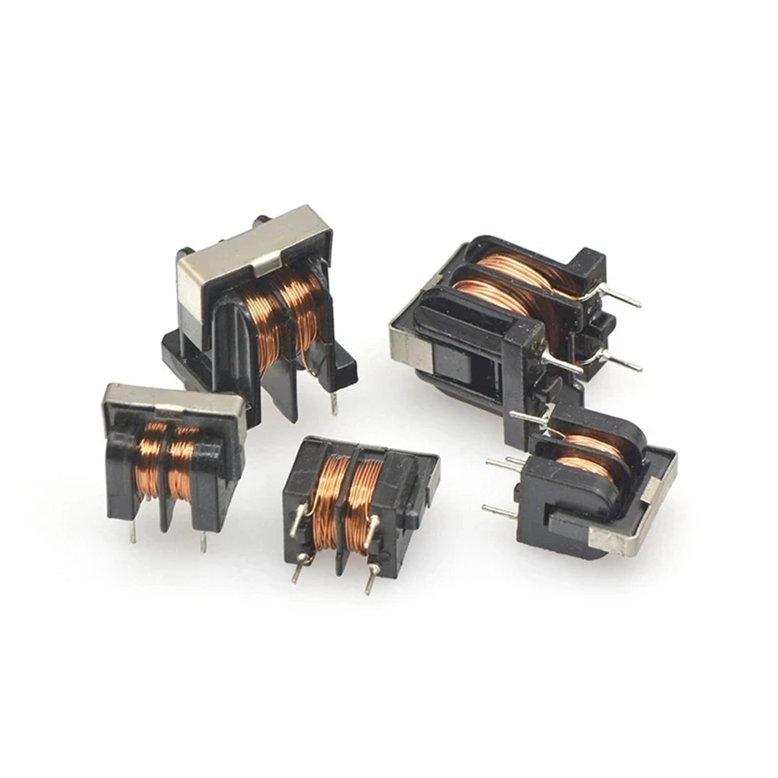 5Pcs UU9.8 UF10.5 Common Mode Choke Inductor 10mH 20mH 30mH 40mH 50mH for Filter Pitch 7 * 8mm 10X13mm(20MH,UU10.5 10X13MM)