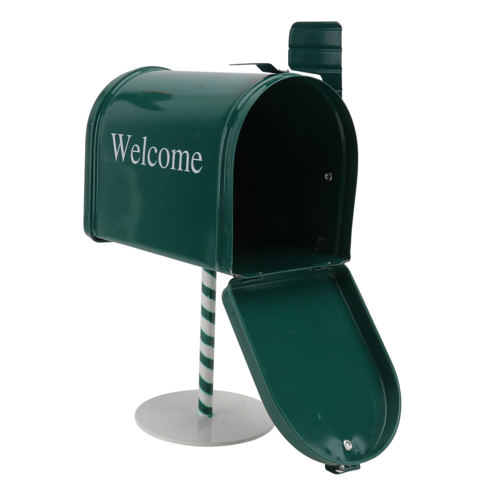 Cabilock Retro Style Desktop Mailbox Iron Ornament Vintage Mailbox Decor for Home