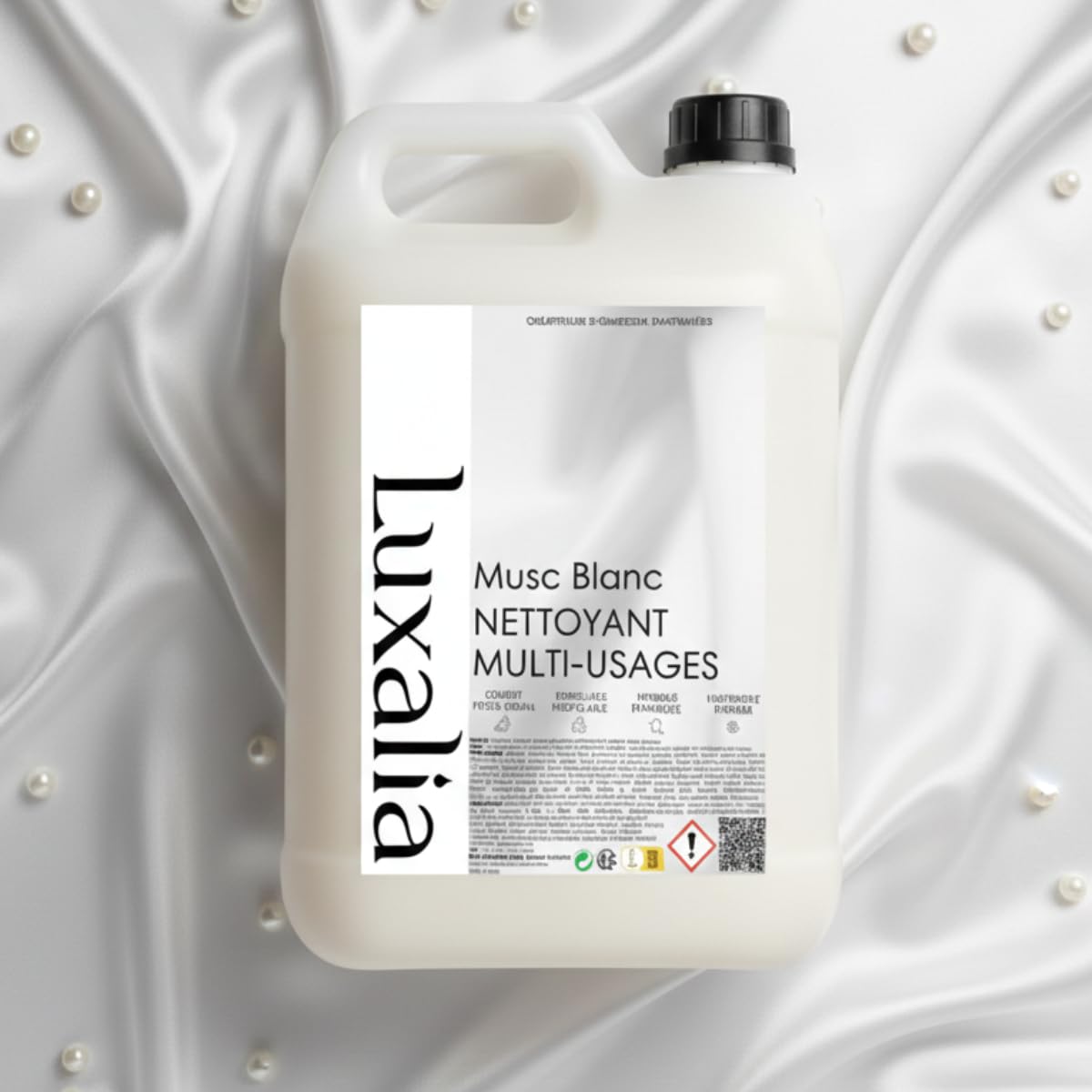 Nettoyant Sol & Multi-Usages Musc Blanc - Sols & Surfaces - Hautement Parfumé & Ultra Efficace - 5 Litres - LUXALIA