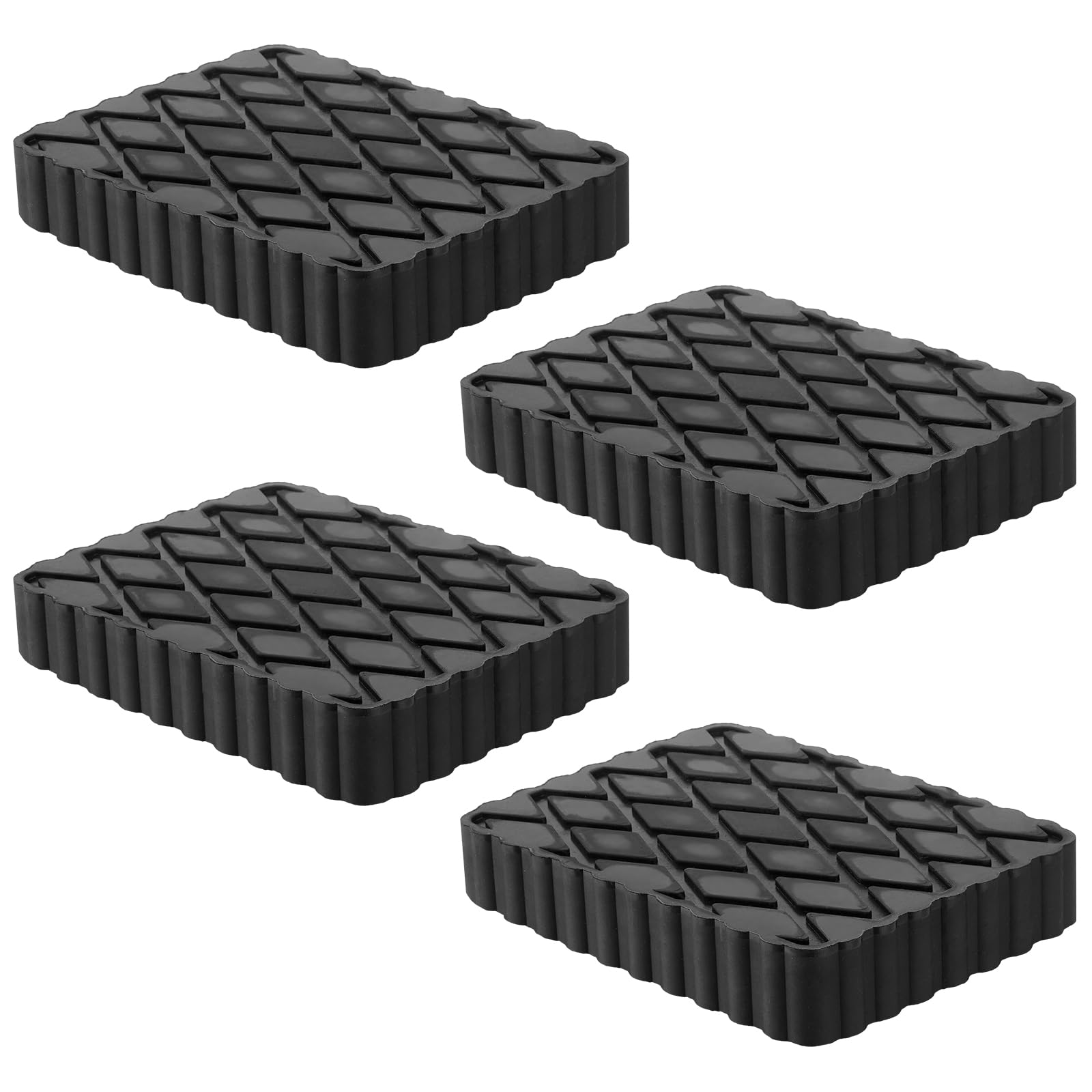 Racewill 4 Pack Solid Rubber Auto Lift Pads