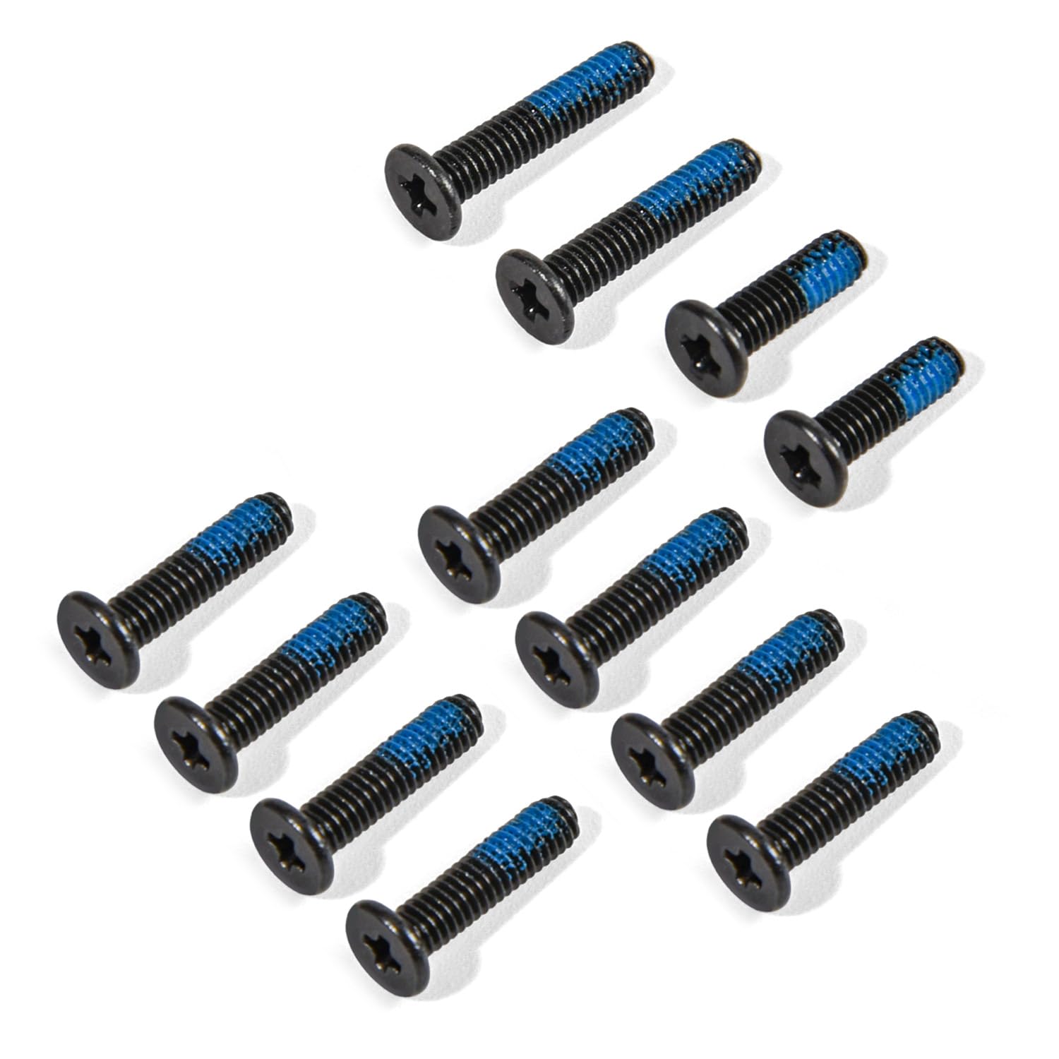 12PCS Replacement Lower Bottom Base Cover Case Screws for Asus TUF Gaming A15 FA507 FX507 FA507RC FA507RF FA507RW FA507NU Series Laptop, Asus TUF A15 FA507 Base Screws with 2 Long, 8 Medium, 2 Short-image-3