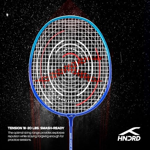 Image of Hundred Smash Master 100 Strung Badminton Racket with Full Racket Cover | for Intermediate Players(Navy /Blue)
