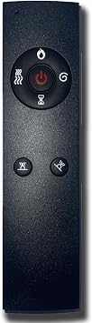 Replacement Remote Control Compatible for R.W.Flame Recessed and Wall Mounted Electric Fireplace.