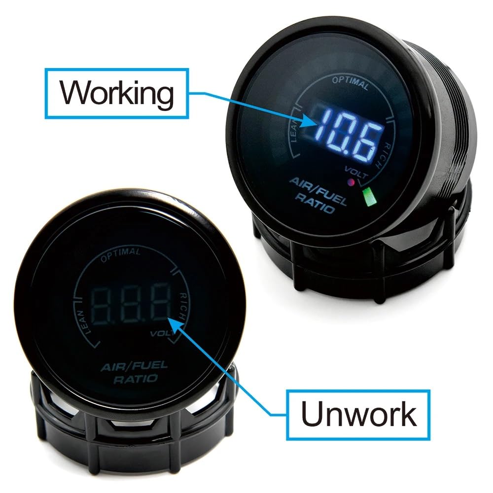 Reloj AFR Wideband gauge con sonda lambda de banda ancha - nuevo