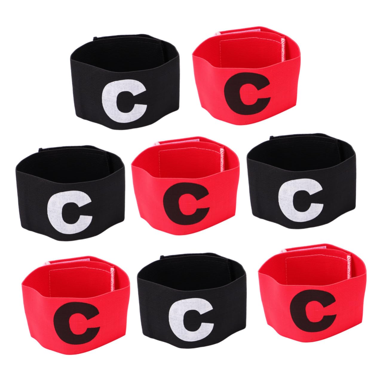 Sosoport Bande Di Capitani Di Calcio Gruppo Musicale Calcio Da Braccio Fascia Da Accessori Colorato Bracciali Da Fascia Da Di Black