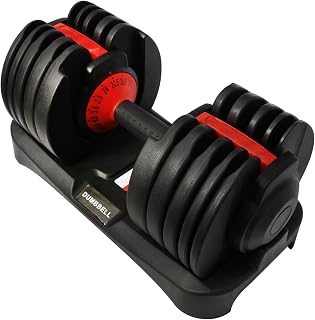PENSUN Adjustable Dumbbells 5–52.5 lbs Pair, 15″ Quick-Change Weight Dumbbell Set for Home Gym Full-Body Strength Training & Fitness Workout