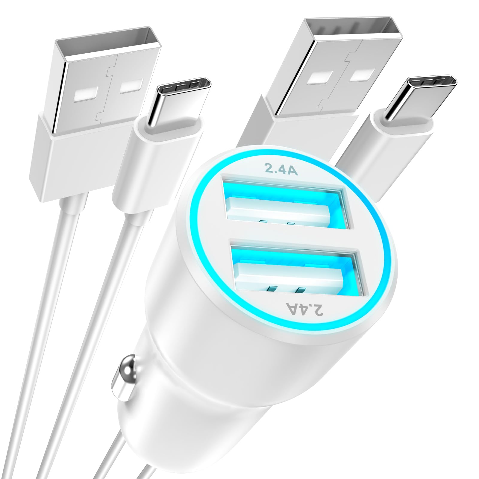 [MFi Certified] iPhone 15 Car Charger, 4.8A Dual Port USB Car Charger Adapter Fast Charging with 2 Pack USB to USB C Cable Compatible for iPhone 15/15 Plus/15 Pro/15 Pro Max, iPad Pro/Air/Mini (B0CKVJNWRT) Amazon Price History, Amazon Price Tracker