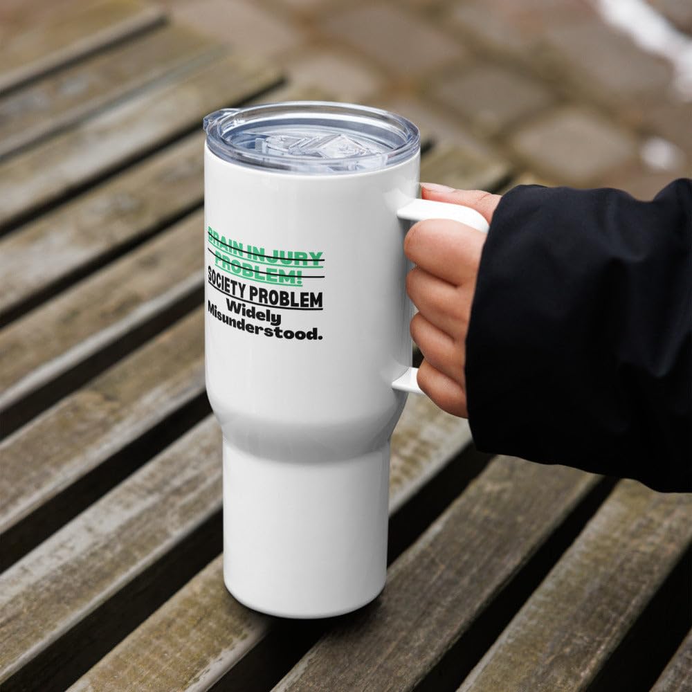 Lesion cerebral taza de viaje TBI orgullo concienciacion regalo idea