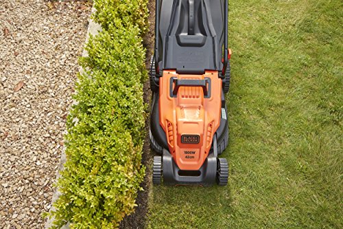 BLACK+DECKER BEMW481ES-QS Grasmaaier, bekabeld, 1800 W, elektrische grasmaaier, 42 cm, 6 instelbare hoogtes 20, 30, 40… - Afbeelding 6