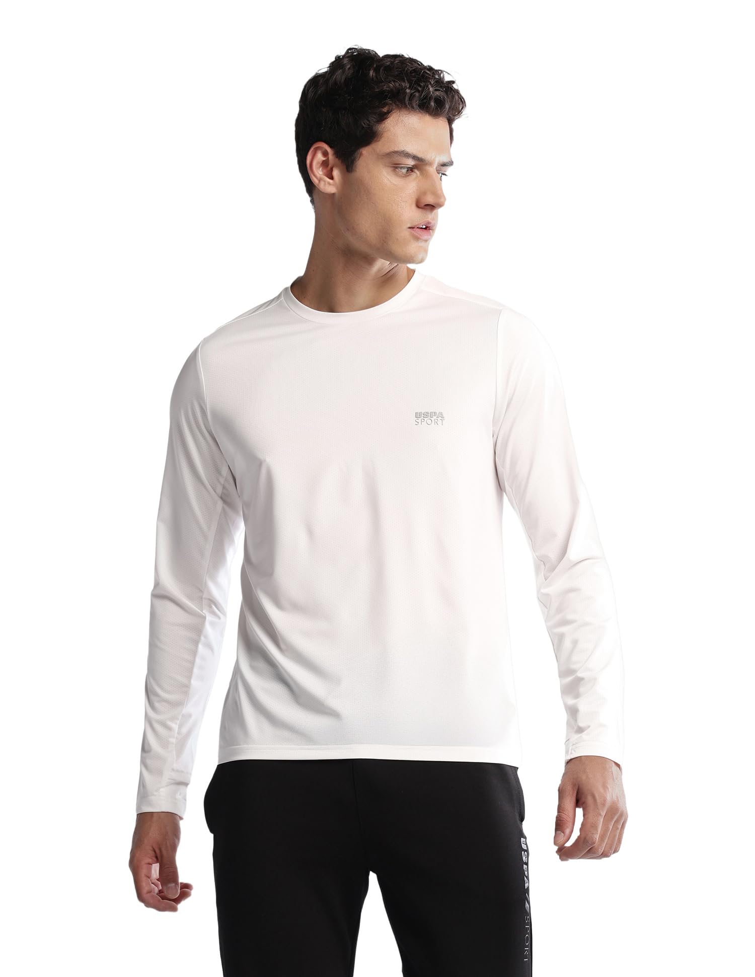 USPA Active Sports Men's Solid Regular fit Active t-Shirt-image-31