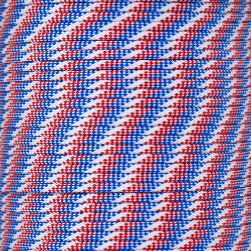 Patriotic 550 Paracord – 500 Pound Tensile Strength Paracord – Made in The USA – 21 Patriotic Color Styles in Various Lengths
