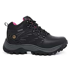 Bota X-Trail de Segurança com Bico de PVC, em Couro, Impermeável, Palmilha Anatômica