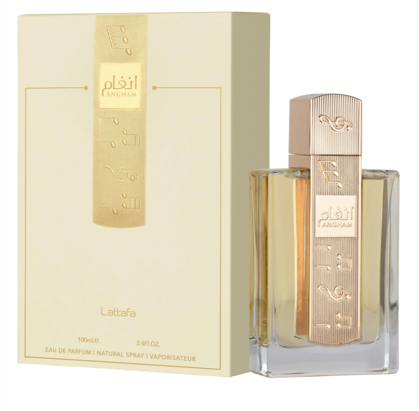 Oryginalny zapach Angham 100 ml, długotrwała woda perfumowana 5 ml, orientalny zapach mandarynki, różowy pieprz i wanilia