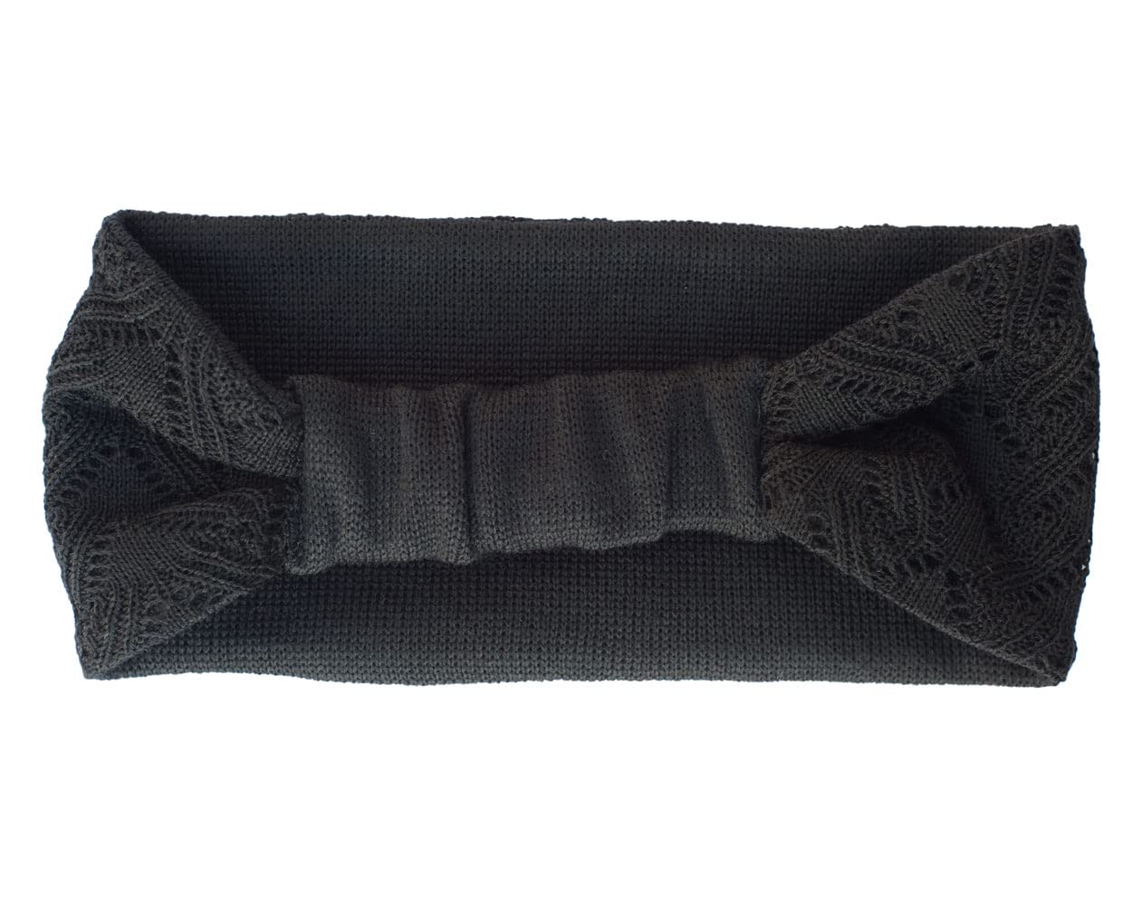 Invero, Fascia in lana merino Marie, 100% lana (nero)