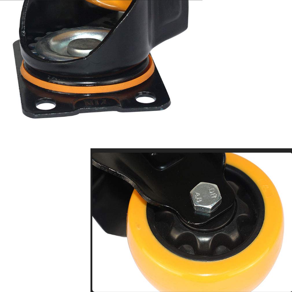 Ruote girevoli da 3''/4''/5'', Ruote girevoli con Freni, Ruote in Poliuretano, Ruote industriali per Piccoli carrelli e mobili Pesanti