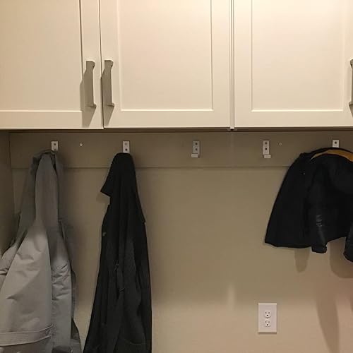 Miniatura 5 de Ganchos plegables para abrigos, ganchos de pared para colgar colgadores de tela de aleación de aluminio, colgador de abrigos, auriculares, gancho