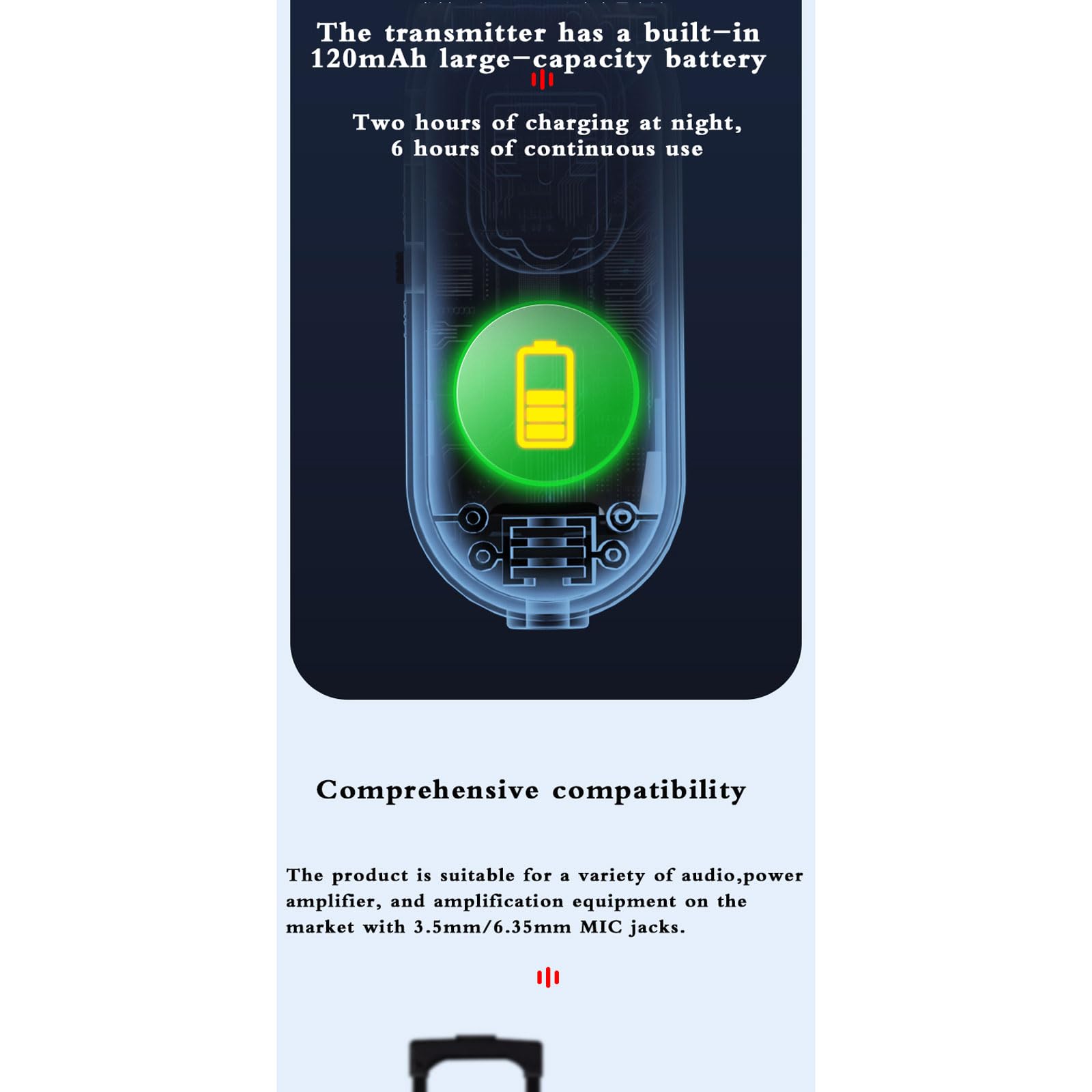 Microfono ad archetto microfono ad archetto professionale microfono ad archetto bluetooth Microfono A Condensatore,Microfono ad Archetto Wireless per Guida Turistica/Insegnamento/Promozione/Discorso