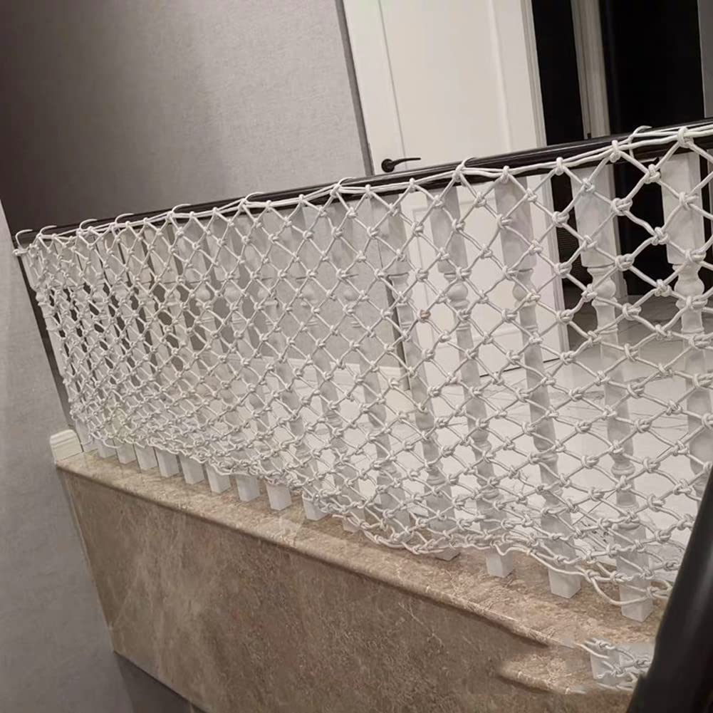 Red de seguridad para gatos para balcón y ventana, red de protección para mascotas a prueba de desgarros, valla de escalada al aire libre para gatos, protector de cuerda tejida para escaleras y
