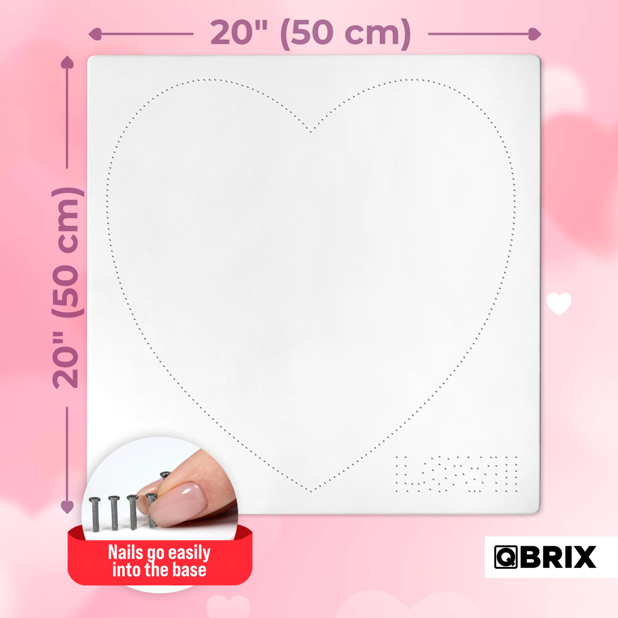 QBRIX Custom Strig Art DIY Craft Zamień dowolne zdjęcie w ręcznie robiony wystrój domu kształt serca