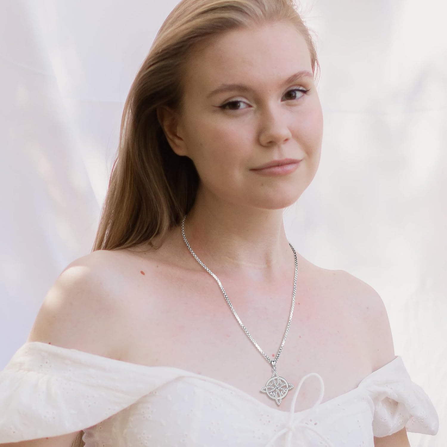 Eusense Nudo De Bruja Plata 925 Original Sterling Silver Celtic Witch Knot Pendant for Women Men Witches Knot Necklace Witchcraft Wiccan Irish Jewelry - Image 7