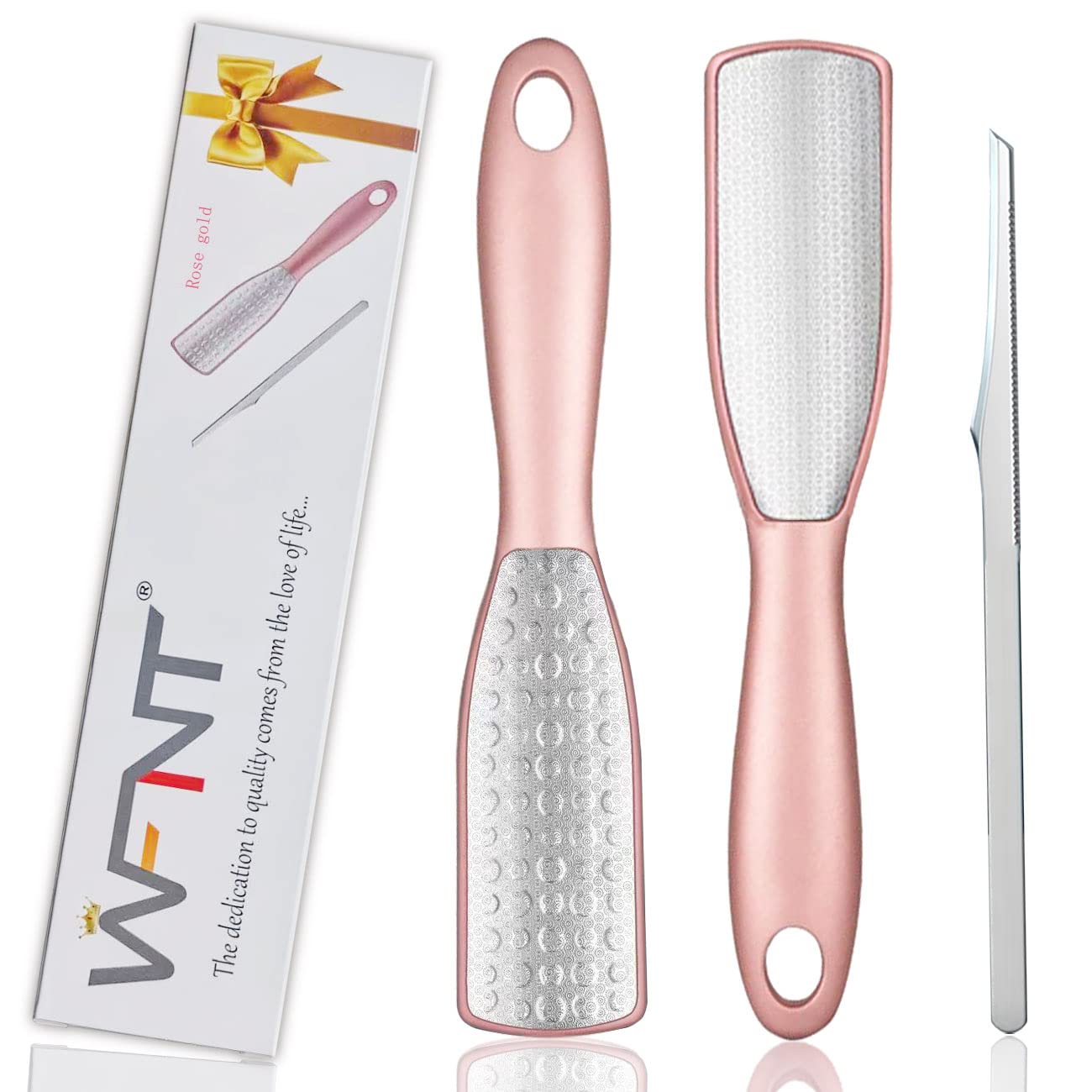 rappe pies pedicura,rape pies,Lima de pie de acero inoxidable, se puede utilizar para el cuidado de los pies, corte láser de doble cara impermeable y antioxidante, no es fácil de ocultar la