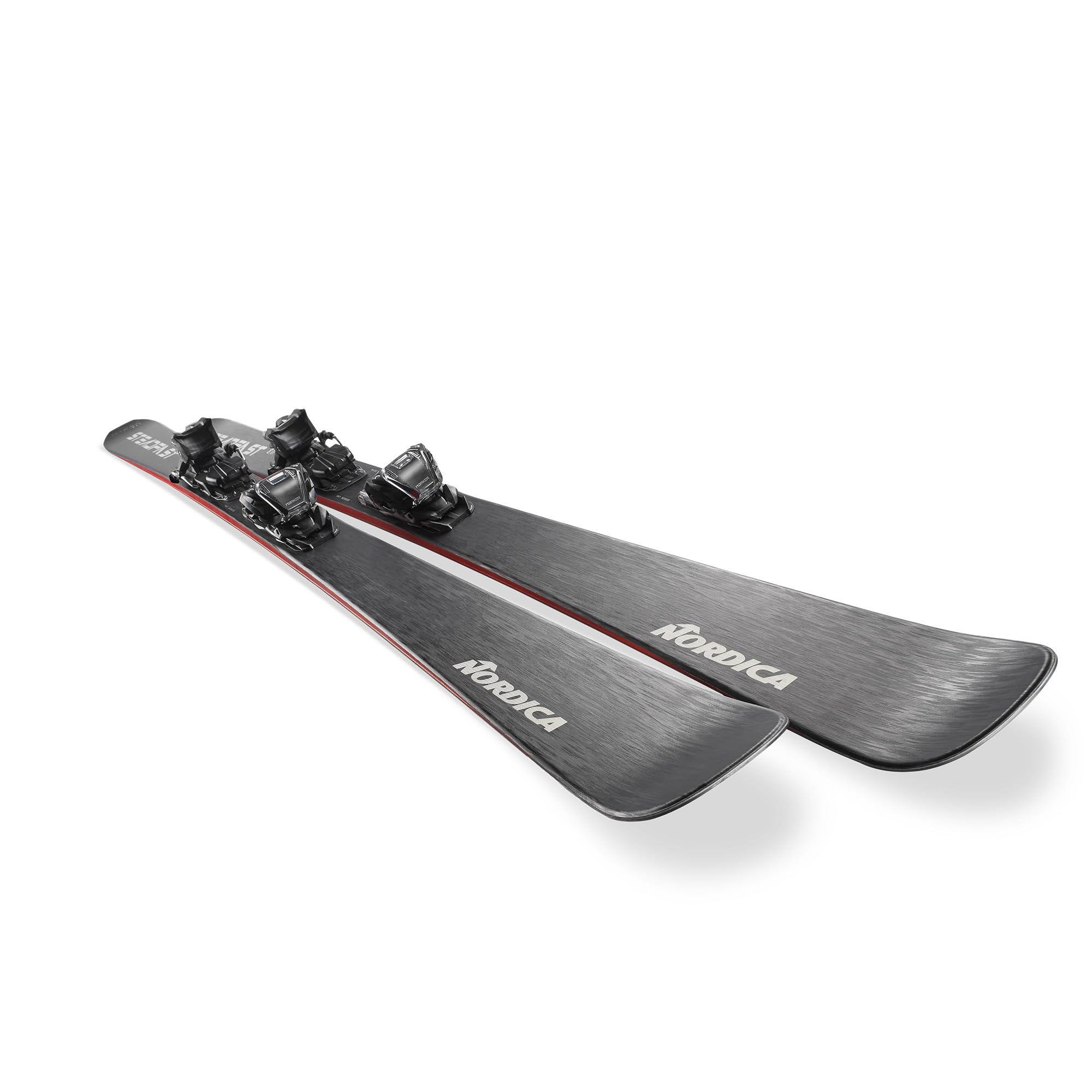 Nordica Unisex Adults Steadfast 80 CA Lightweight All-Mountain Skis with TP2 Compact 10 FDT Ski Bindings | Winter Sports, Black/Silver, 162