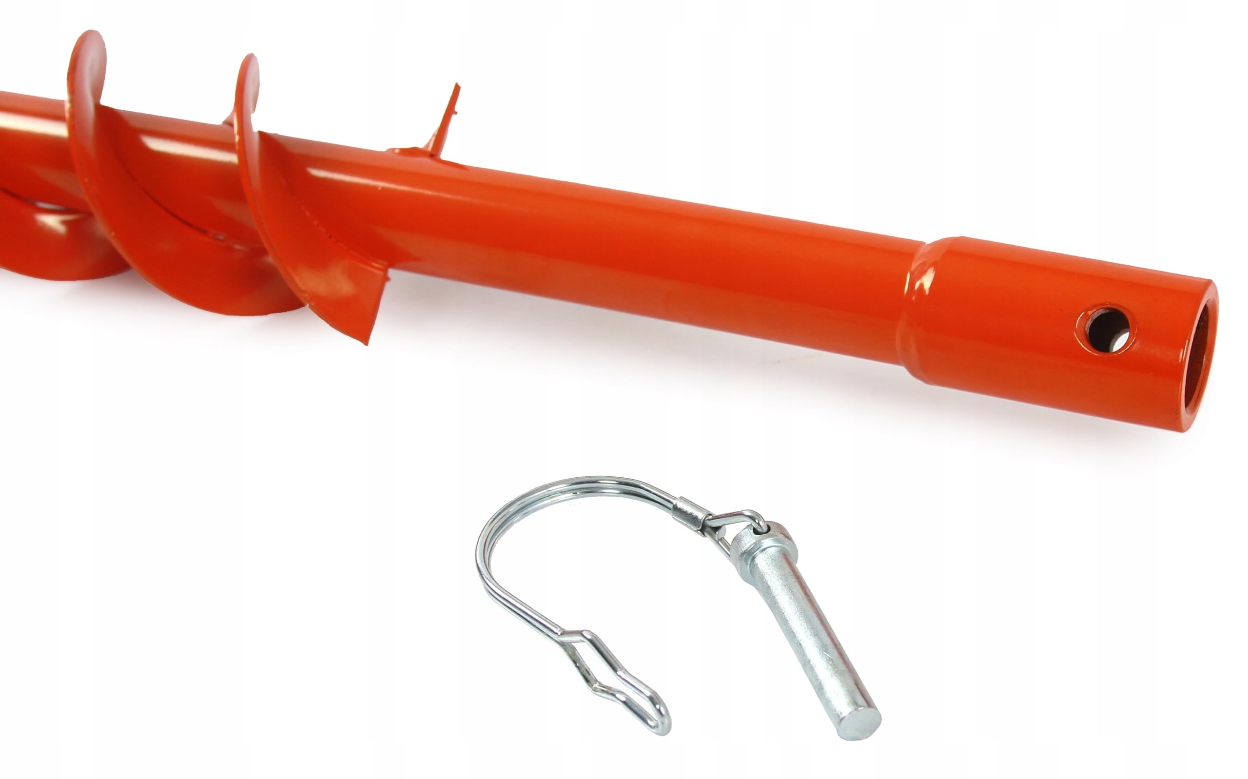 Punta per Trivella Trapano Avvitatore con Doppia Spirale Elica da Giardino | Diametro 6 cm | Lunghezza 80 cm | Spessore Lame 2 mm | Diametro Albero di Montaggio 2 cm